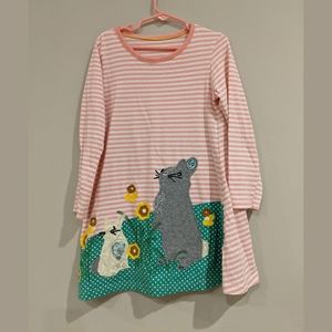 Girls Bunny Applique Shirt